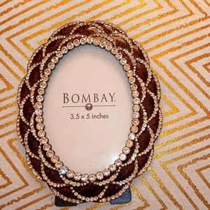 Deep purple rhinestone picture frame